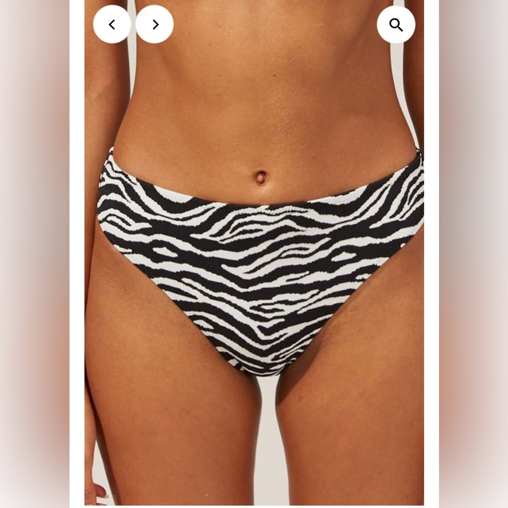 Solid & Striped Brody zebra bikini bottom